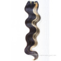 Mix Color Fashion Remy Indian Human Hair Extension Body Wave